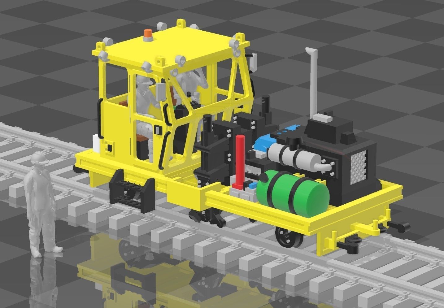 N Scale Spike Puller MOW 3D print model_6