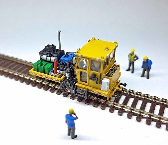 N Scale Spike Driver MOW 3D print model 2