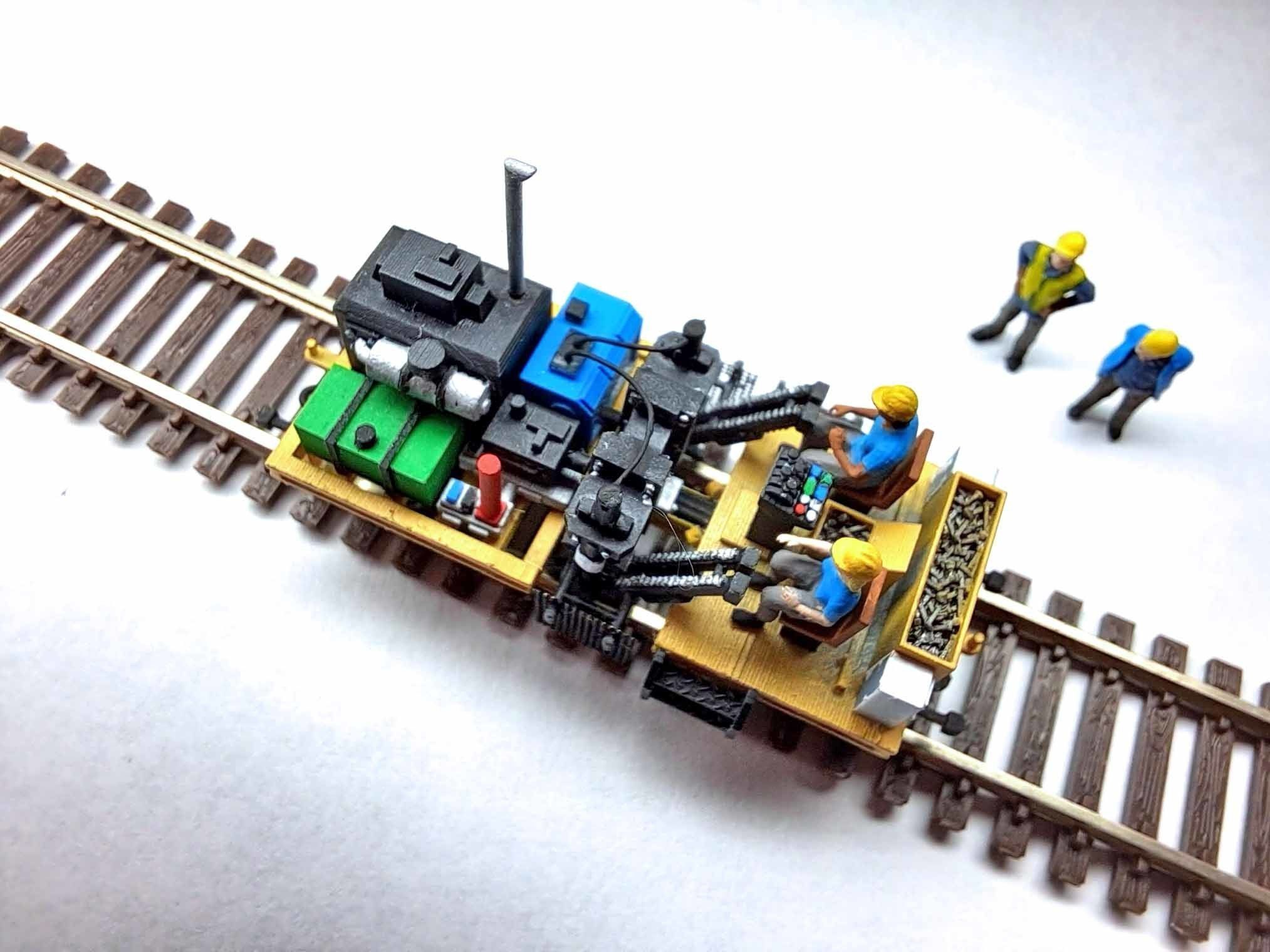 N Scale Spike Driver MOW 3D print model_4