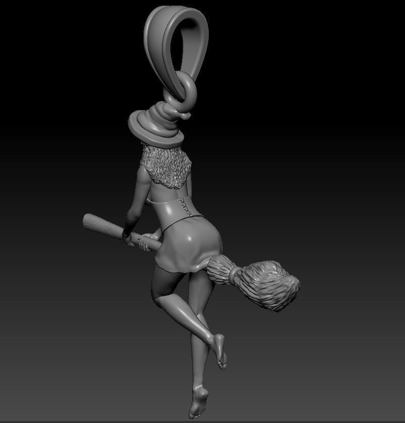 Pendant Girl 3D print model_1
