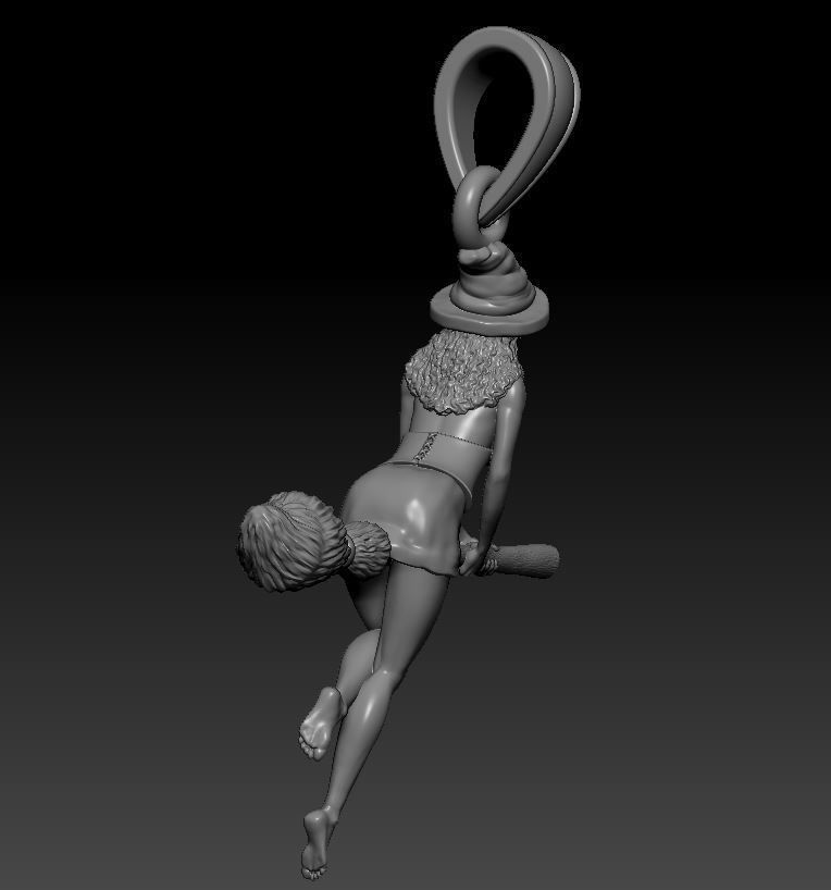 Pendant Girl 3D print model_4
