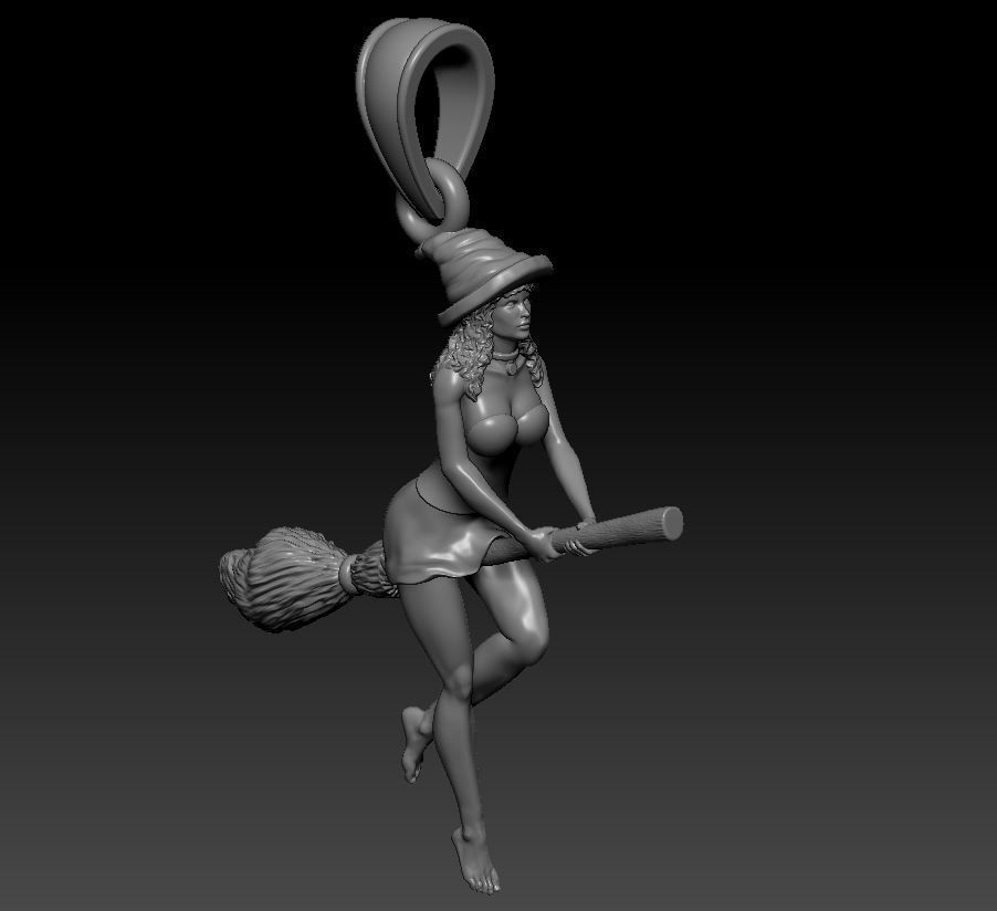 Pendant Girl 3D print model_2