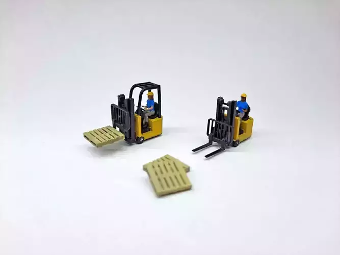N Scale Small Forklift Free 3D print model