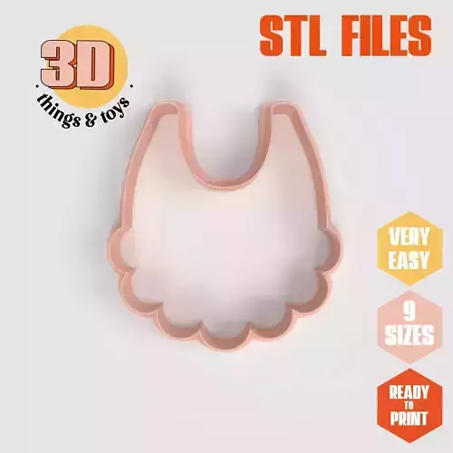 Bib Baby - Cookie Cutter Clay - Many Size