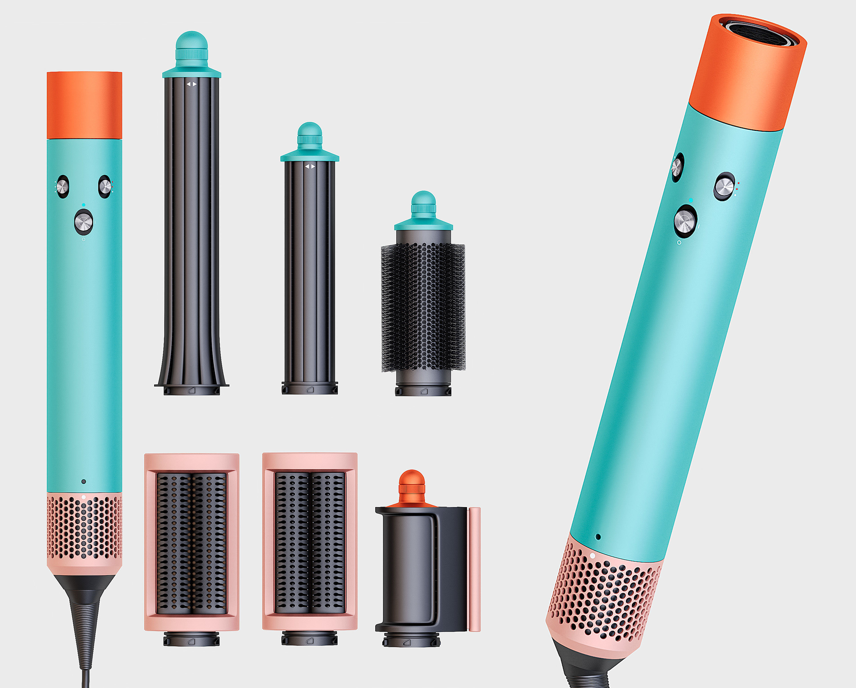 Dyson Airwrap HS05 Long  3D model_2