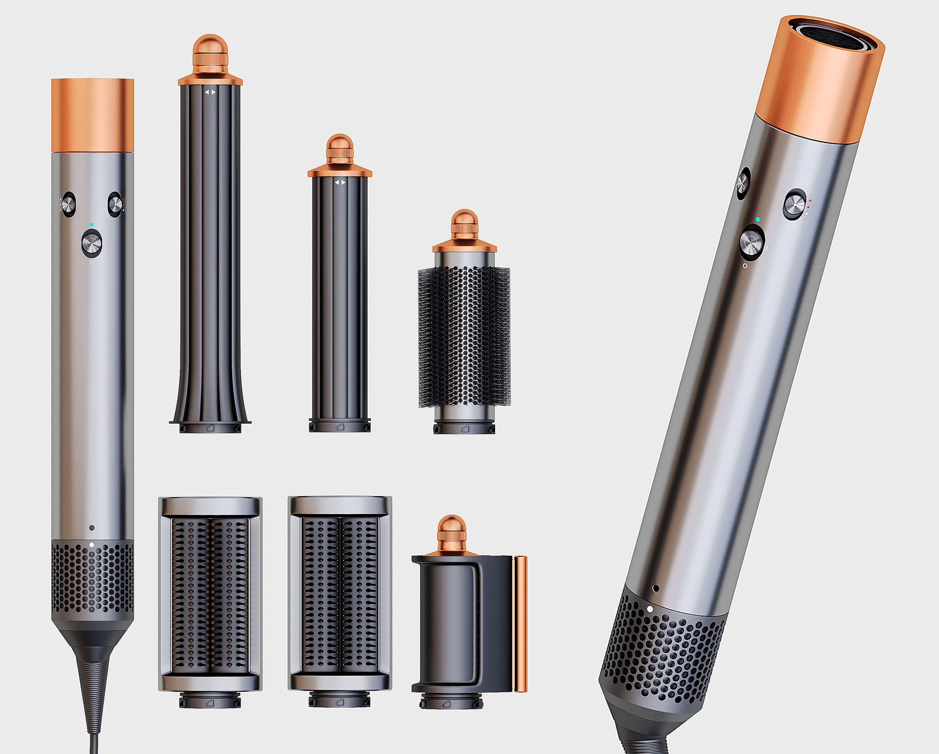 Dyson Airwrap HS05 Long  3D model_1