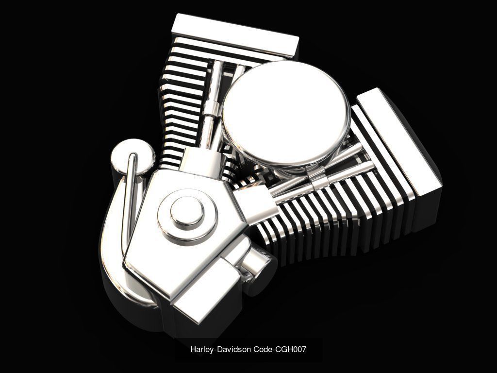 Harley-Davidson Set Code CGH001-CGH008 3D Model Collection_7