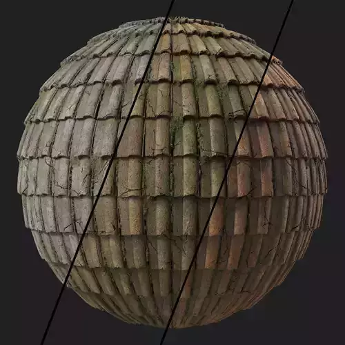 Roof Tile Materials 111- Concrete Roofing - Sbsar Seamless Pbr