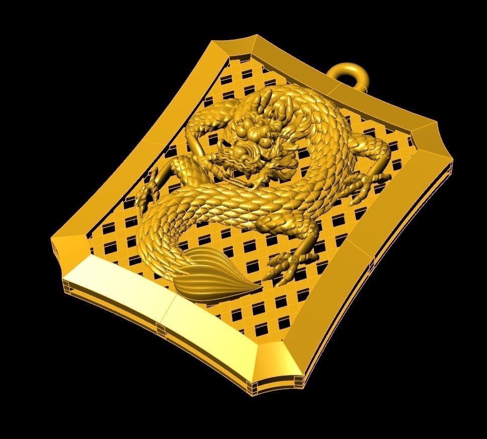 Neck Pendant Code-ANM002 3D print model_1