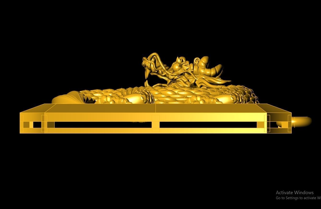 Neck Pendant Code-ANM002 3D print model_3