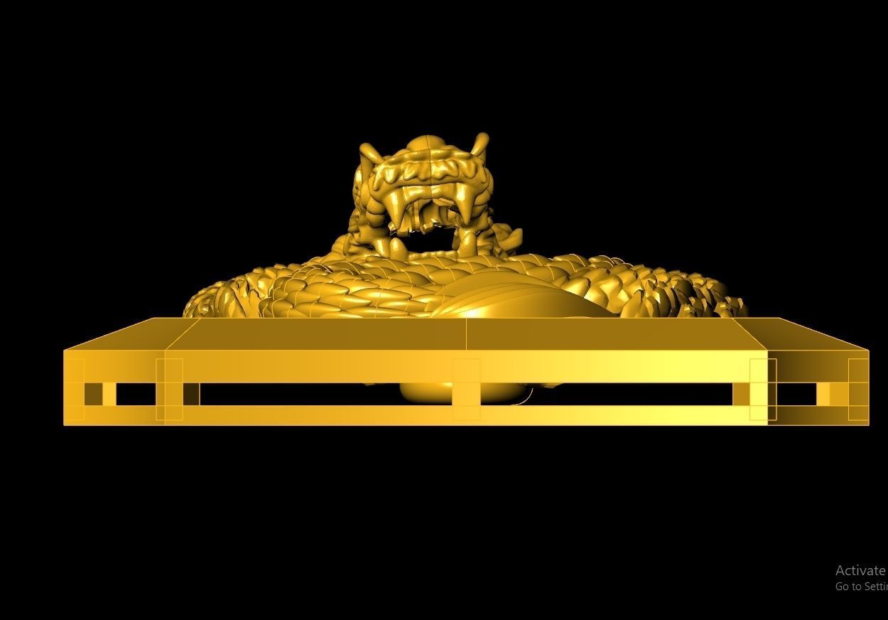 Neck Pendant Code-ANM002 3D print model_2