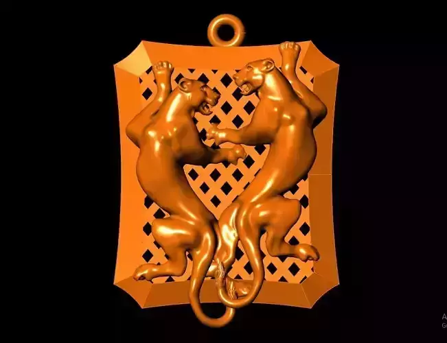 Neck Pendant Code-ANM003 3D print model