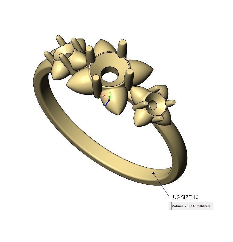 Spiked settings diamond ring US sizes 6to10 3D print model_16