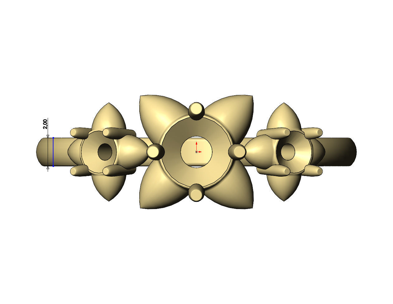 Spiked settings diamond ring US sizes 6to10 3D print model_8