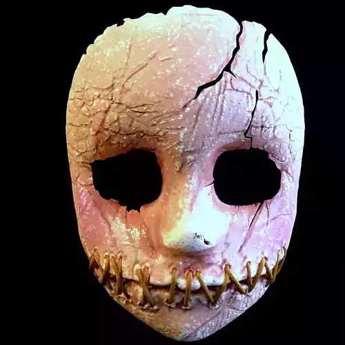 DOLL MASK BROKEN  HORROR 