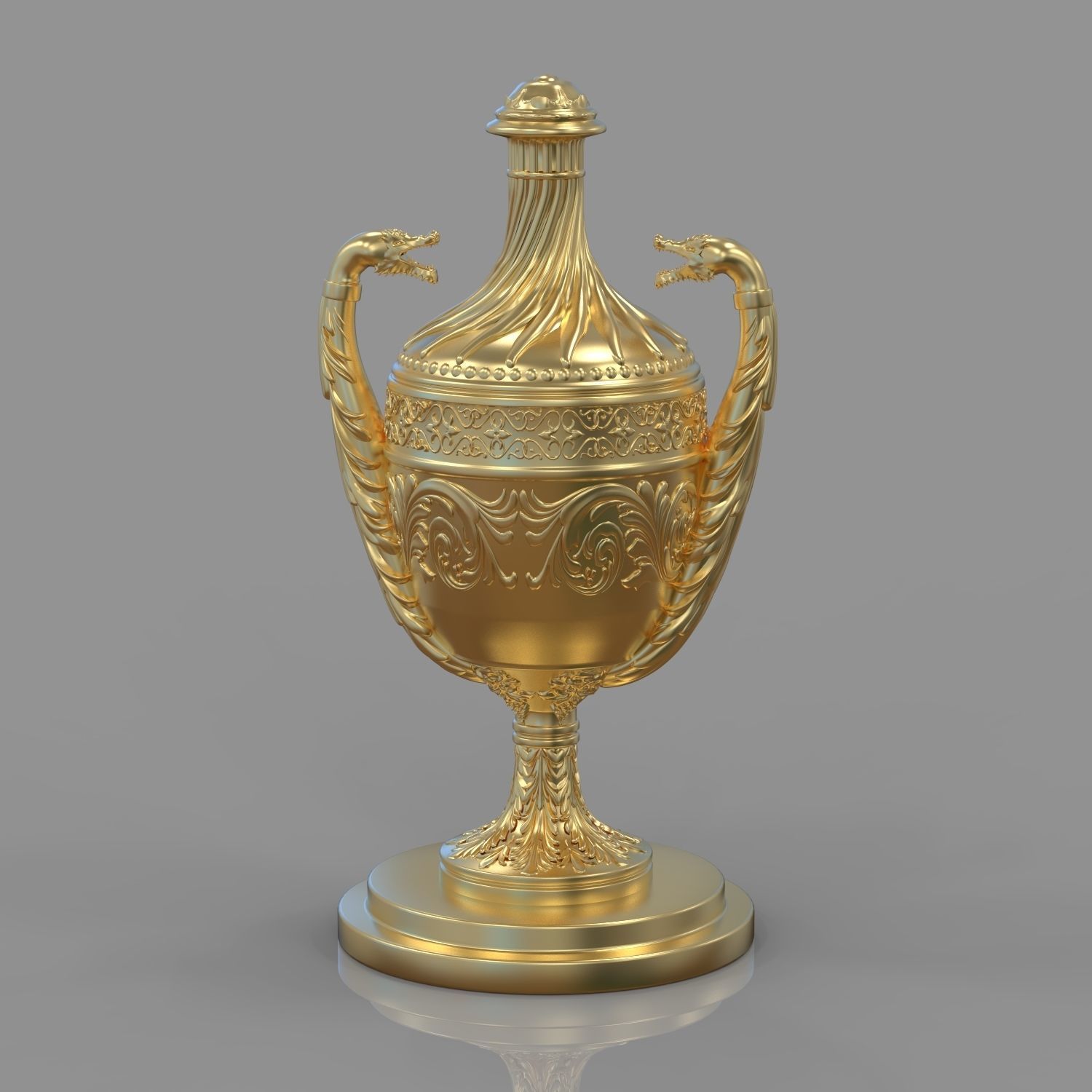 Vase ornamental 3D model_5