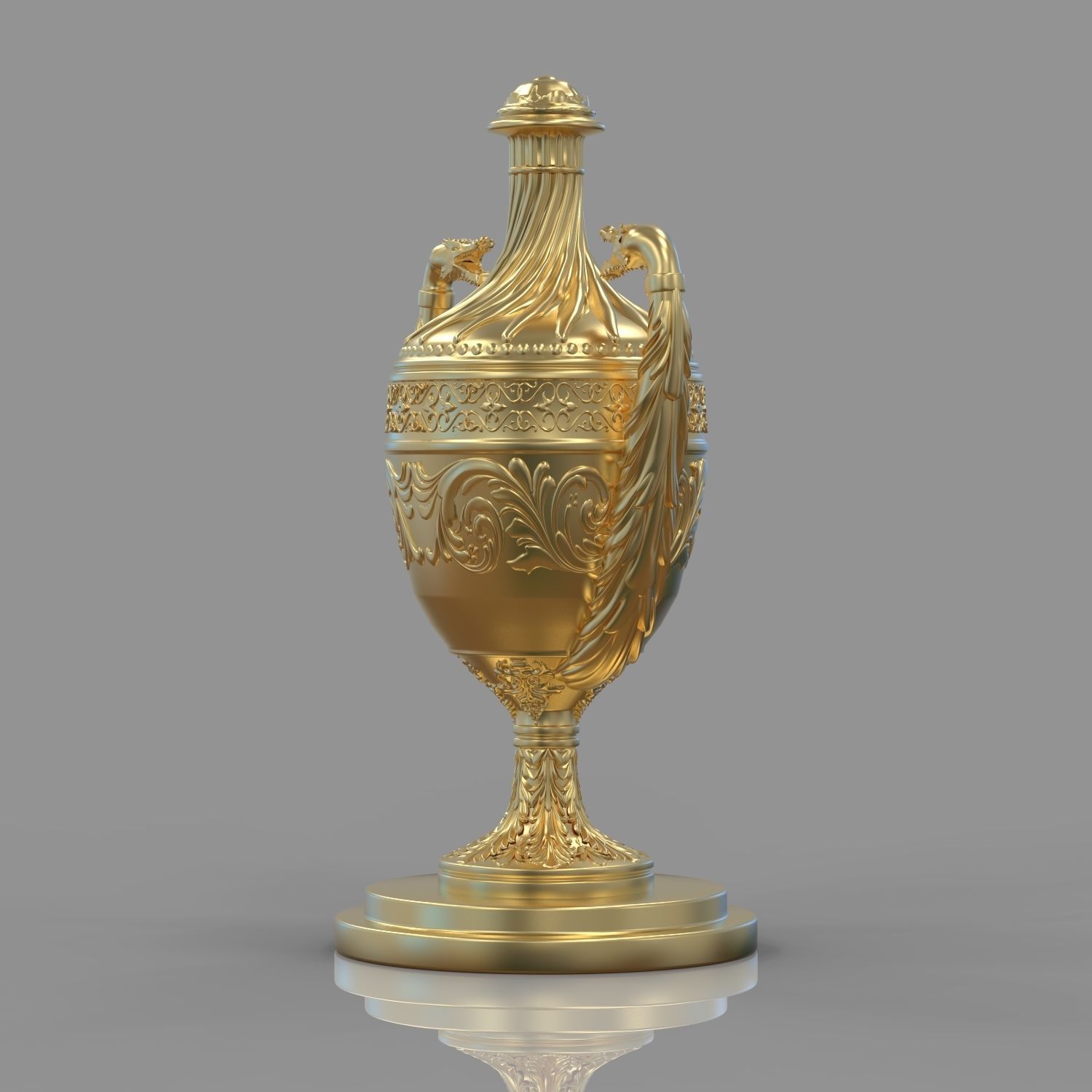 Vase ornamental 3D model_1