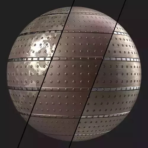 Metal Materials 62- Metal panels By Painting - Pbr 4k Seamless