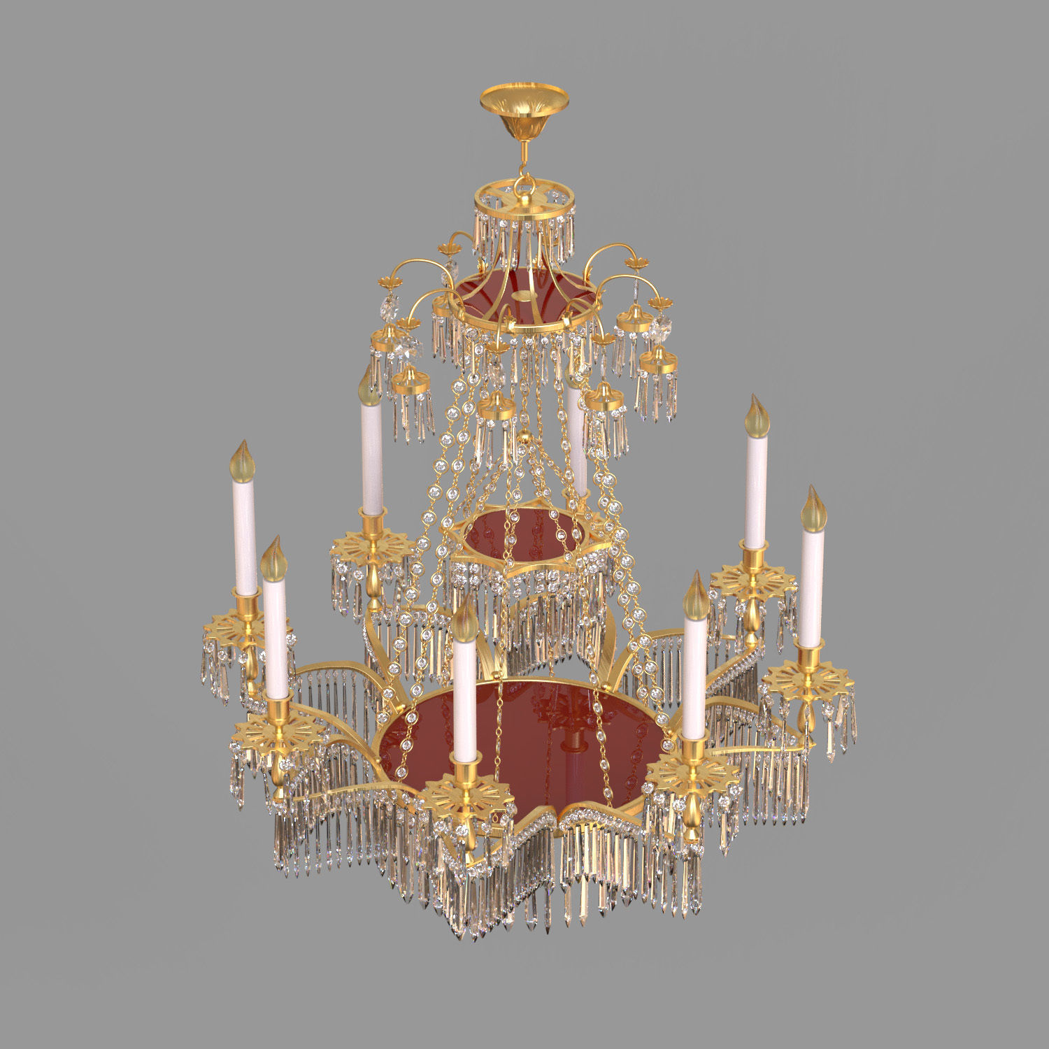 Chandelier lux 3D model_1
