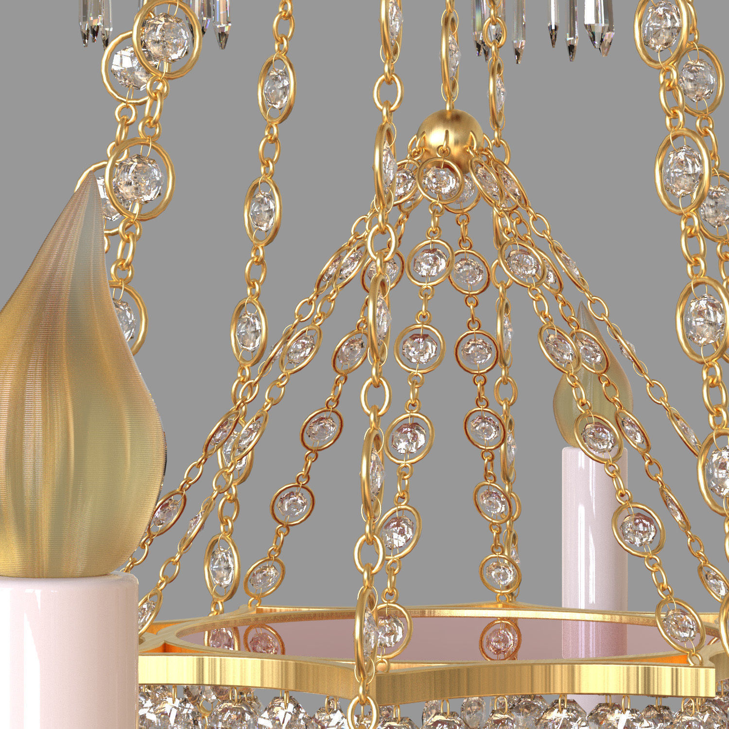 Chandelier lux 3D model_4