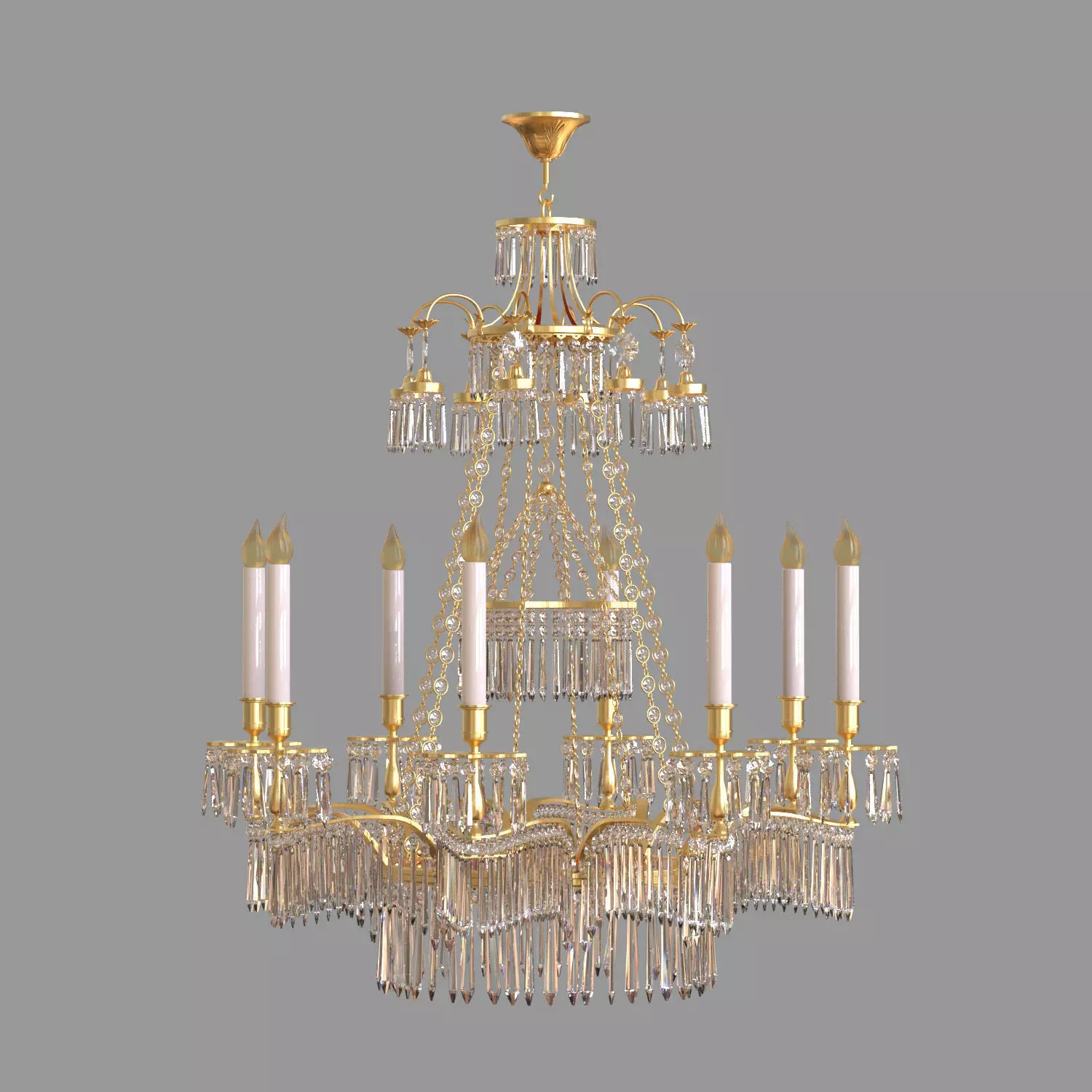 Chandelier lux 3D model_0
