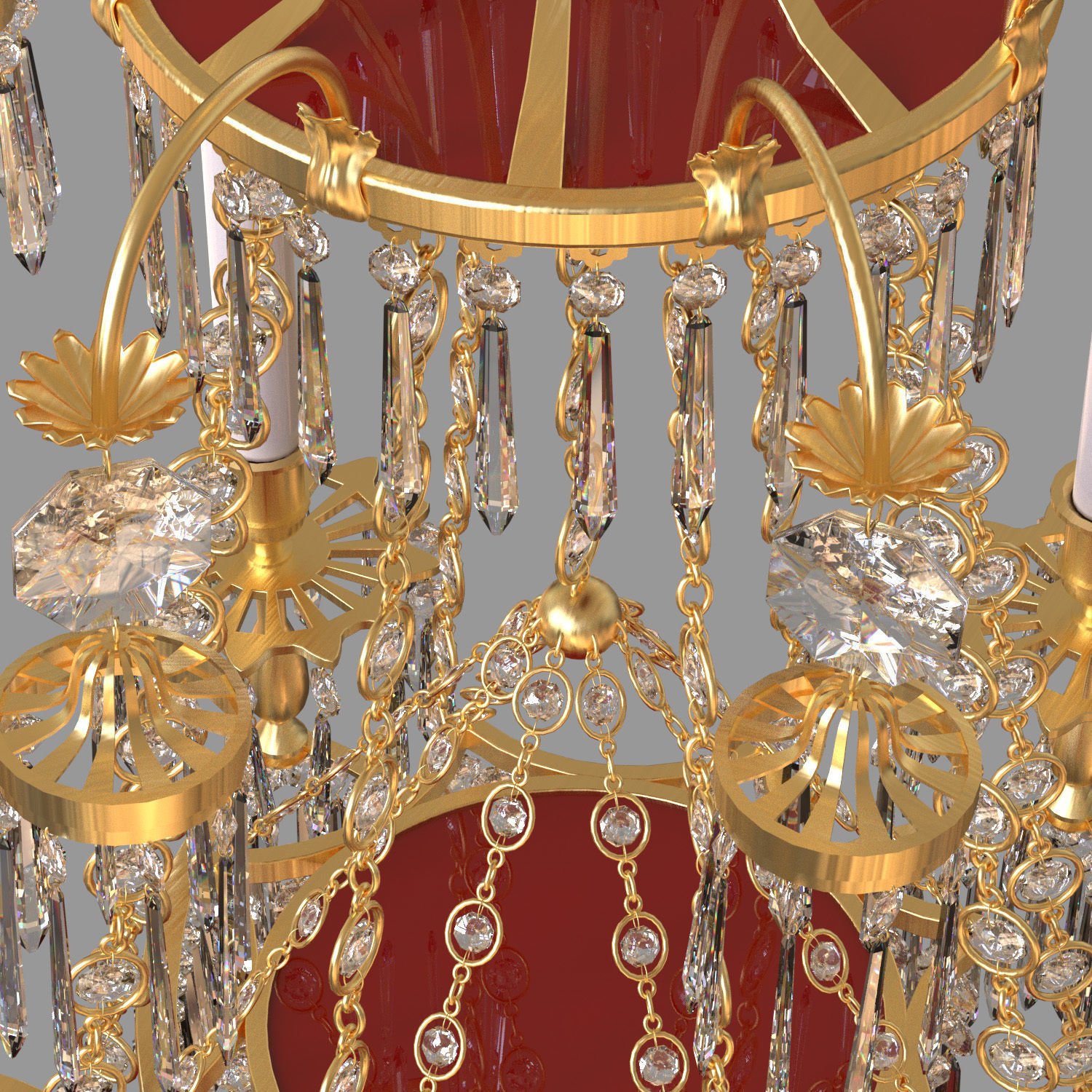 Chandelier lux 3D model_3