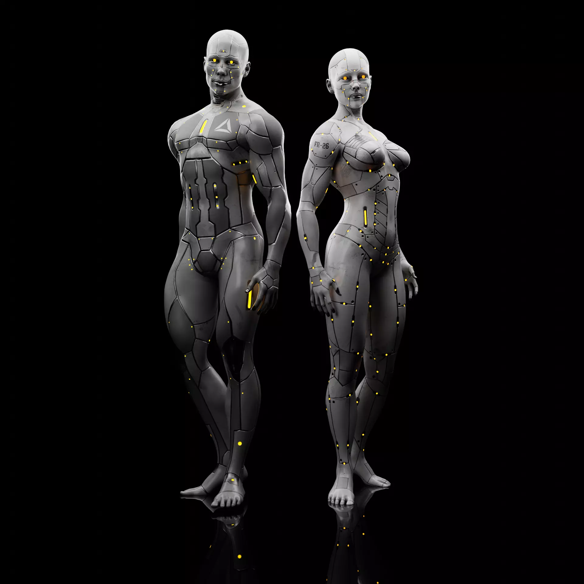 Androids 3D Model Collection_0