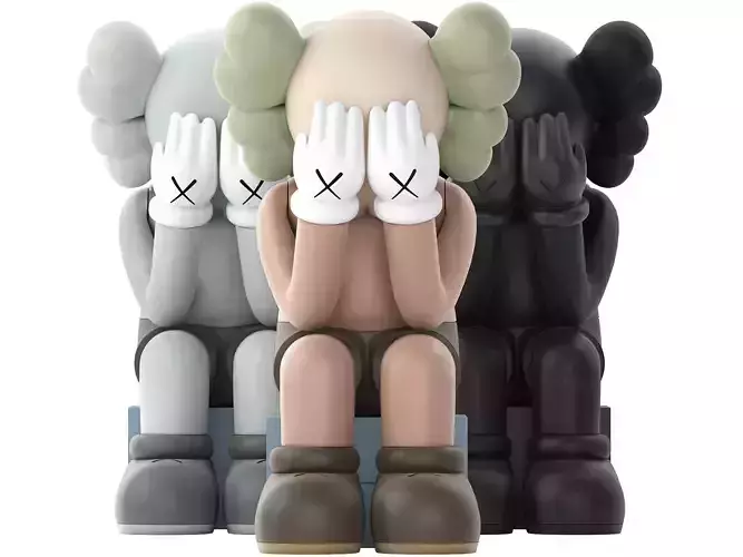 kaws passing through open edition vinyl figure