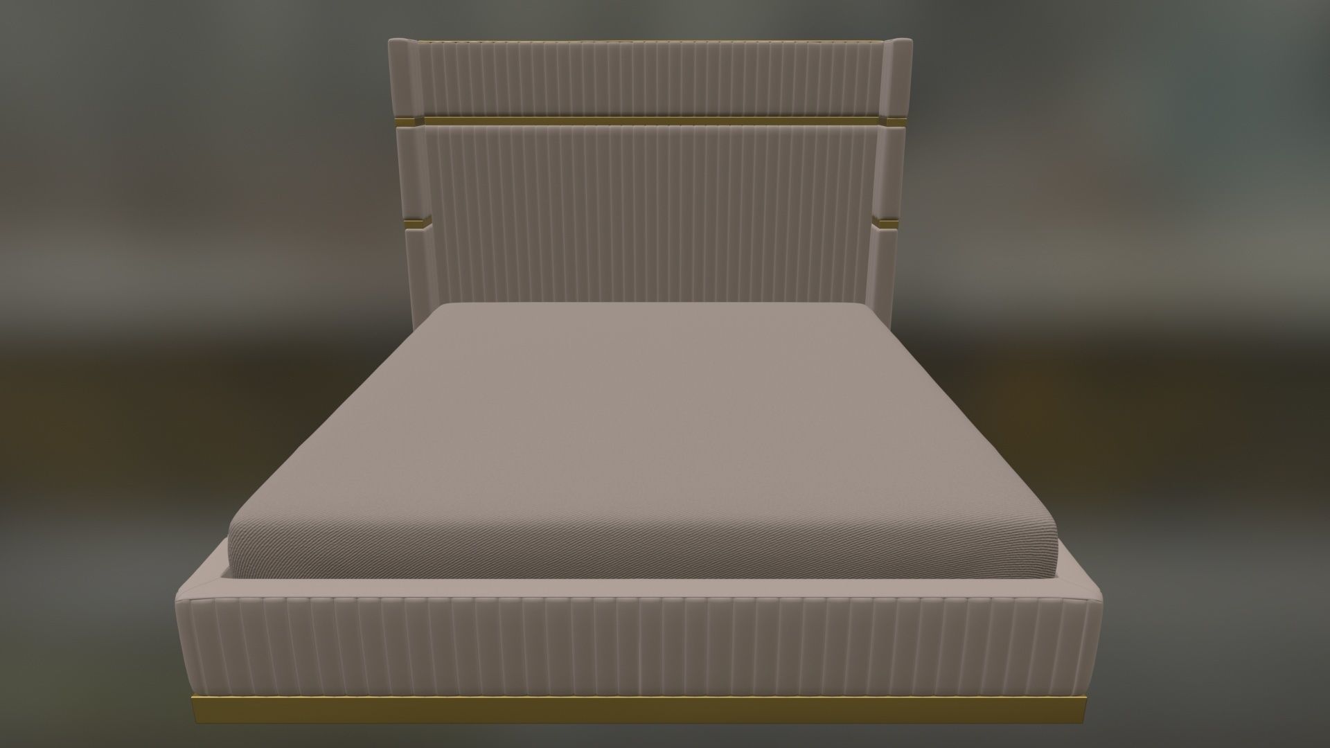 BED FOR INTERIOR  3D model_2