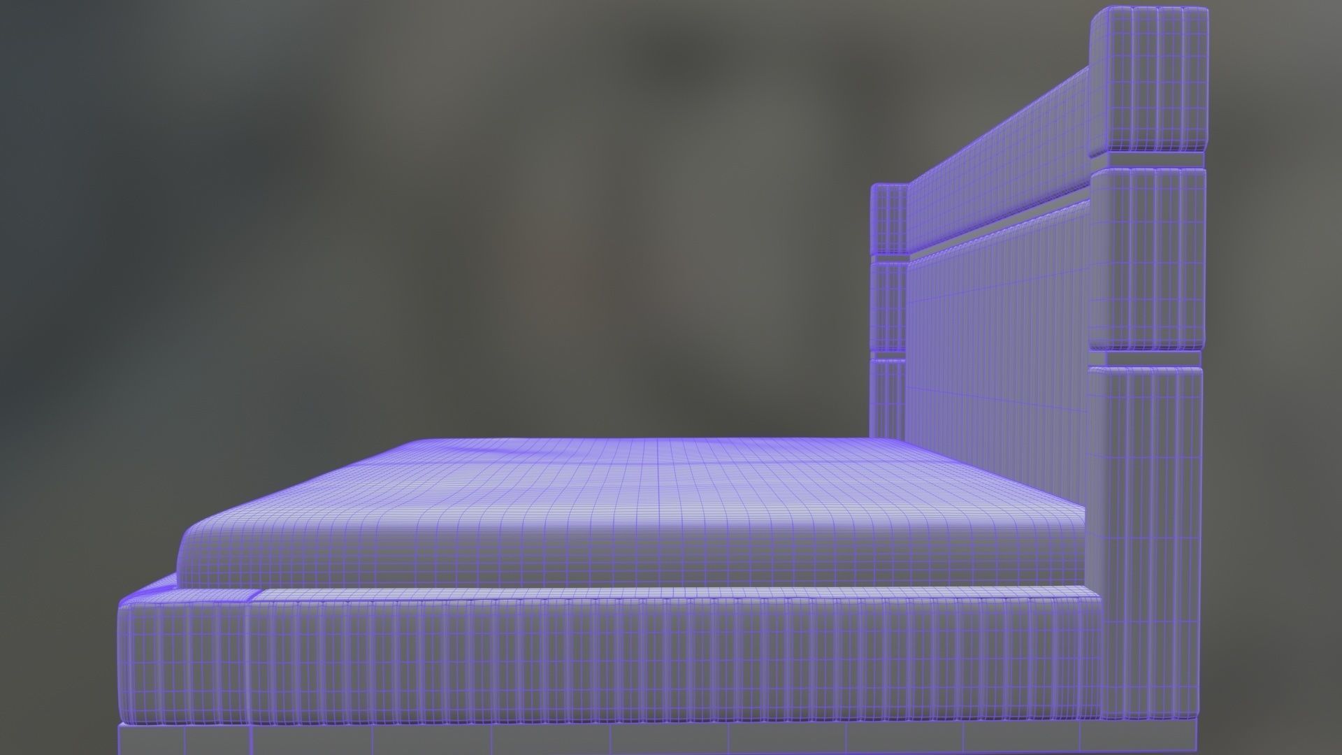 BED FOR INTERIOR  3D model_5