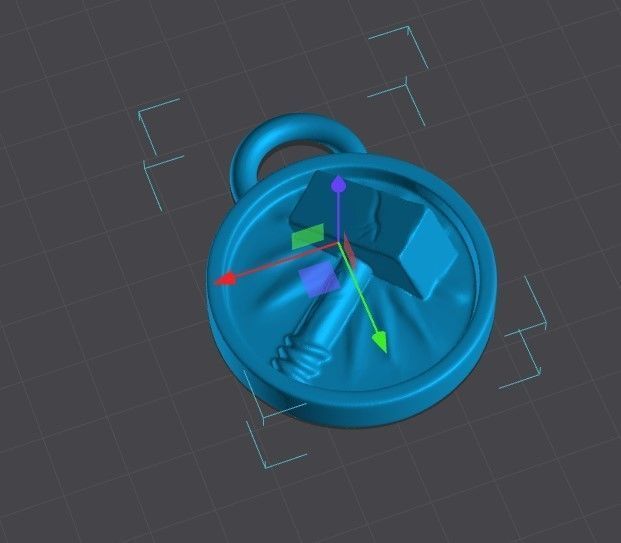 Paladin WoW keychain 3d Print 3D print model_5