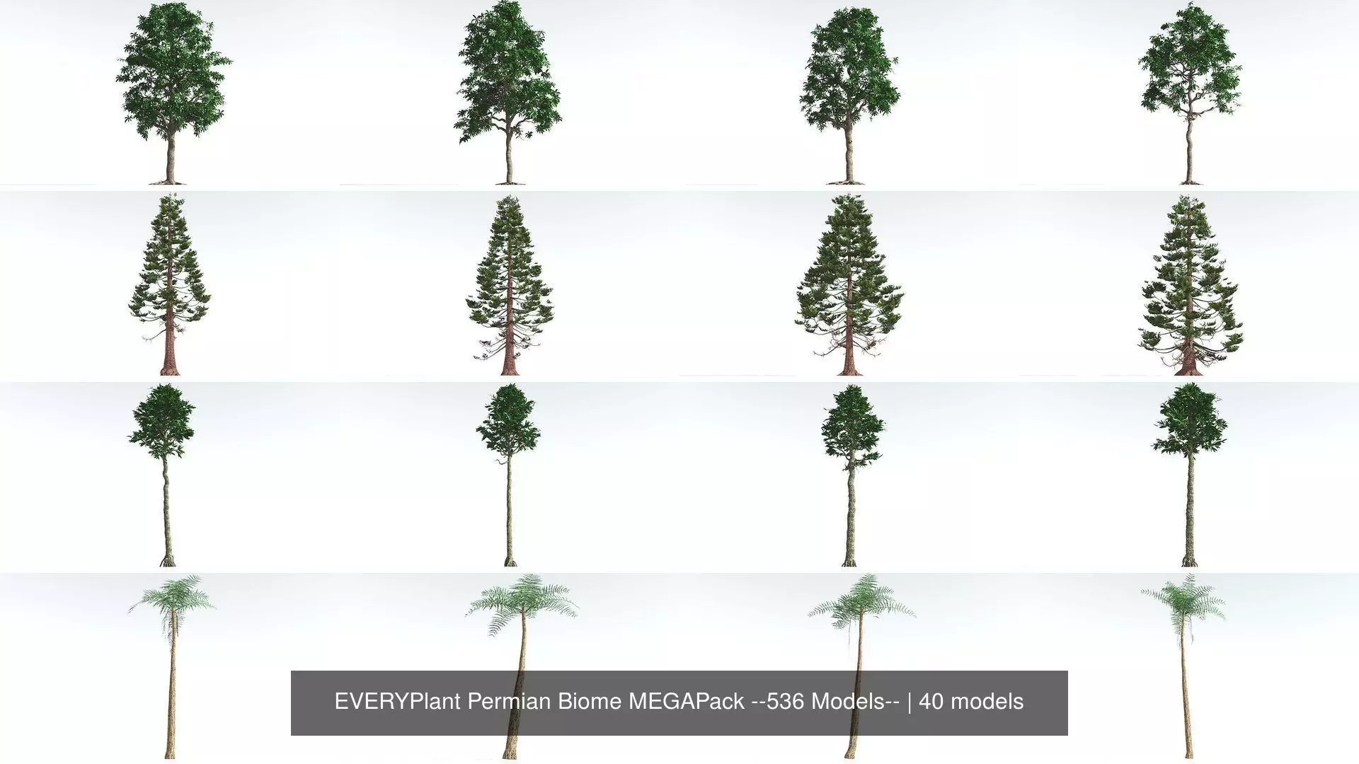 EVERYPlant Permian Biome MEGAPack --536 Models-- 3D Model Collection_0