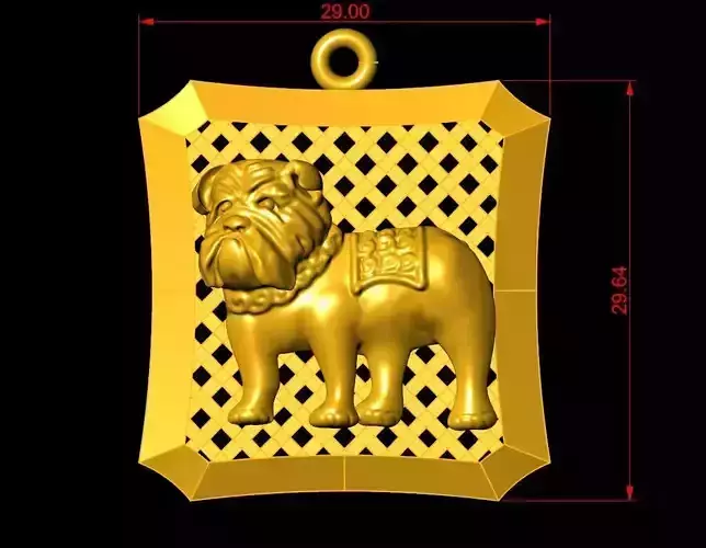 Neck Pendant Code-ANM015 3D print model