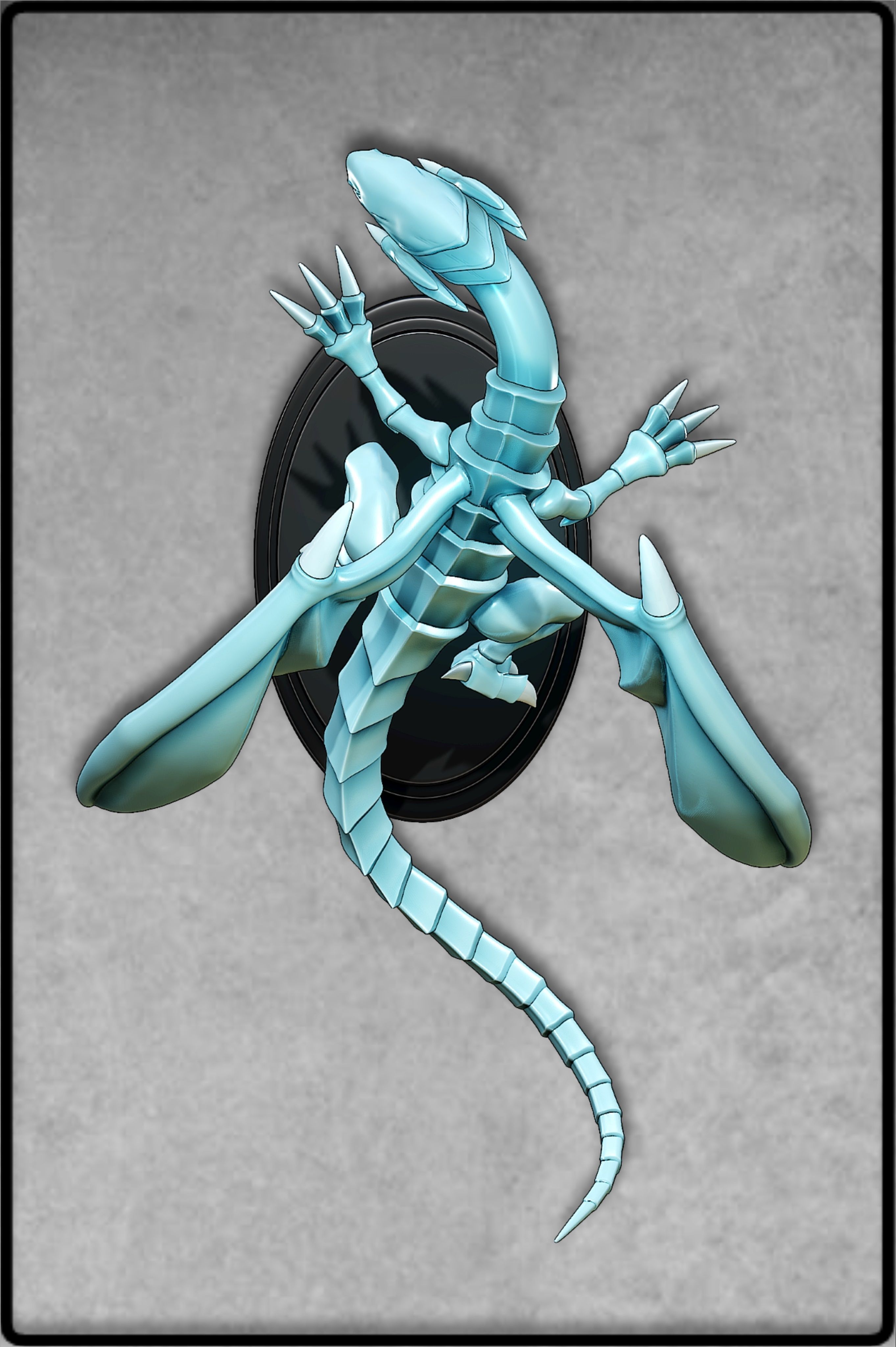 BLUE-EYES WHITE DRAGON FIGURE 1 - YUGIOH 3D print model_12