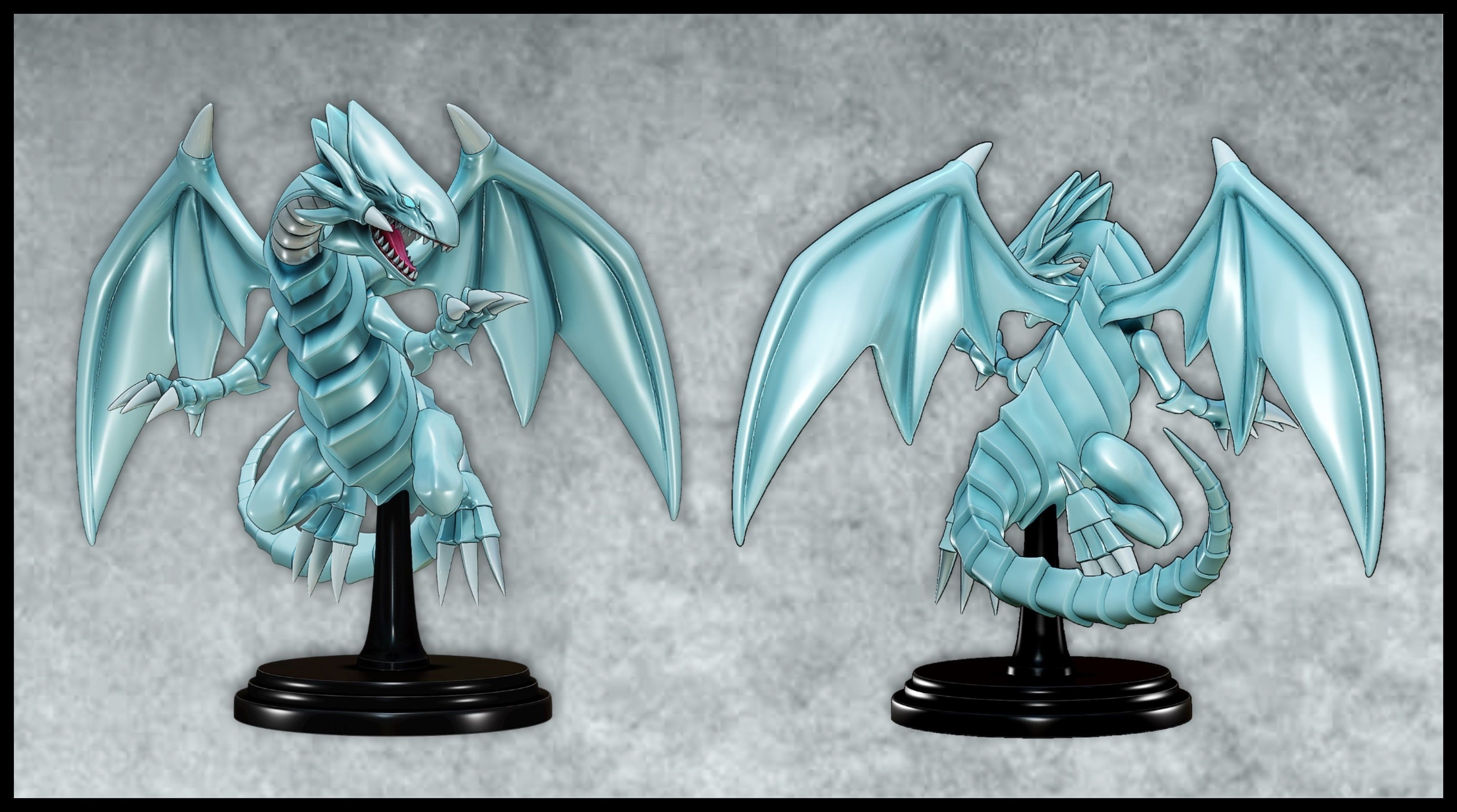 BLUE-EYES WHITE DRAGON FIGURE 1 - YUGIOH 3D print model_5