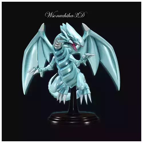 BLUE-EYES WHITE DRAGON FIGURE 1 - YUGIOH 3D print model