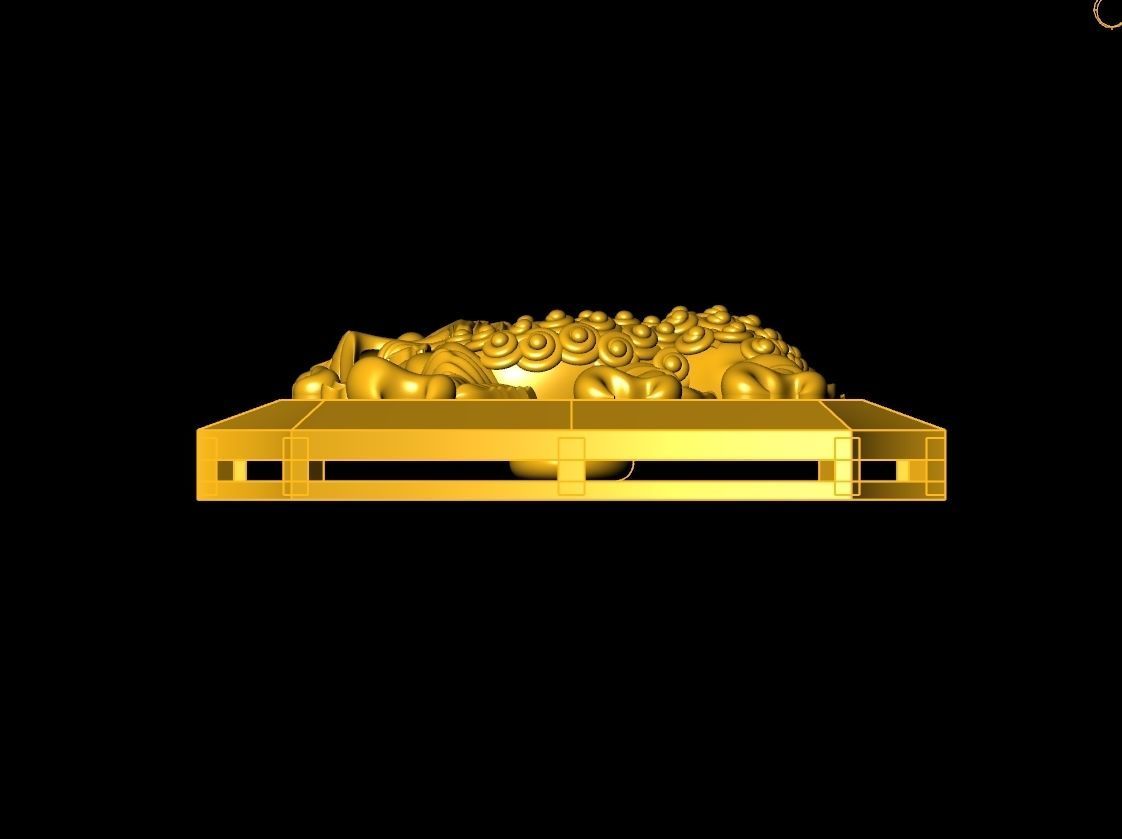 Neck Pendant Code-ANM019 3D print model_2