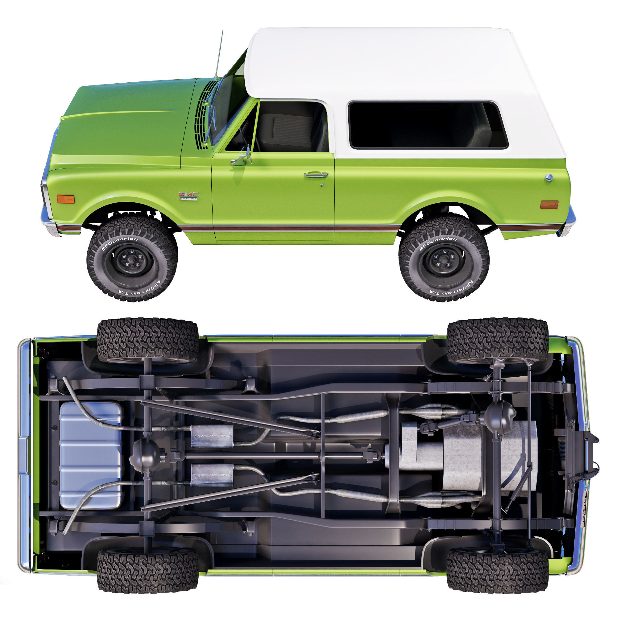 GMC Jimmy 1969 3D model_3