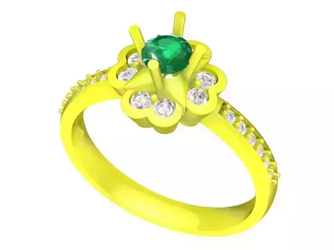 A6606 Four Leaves Clover Women Ring
