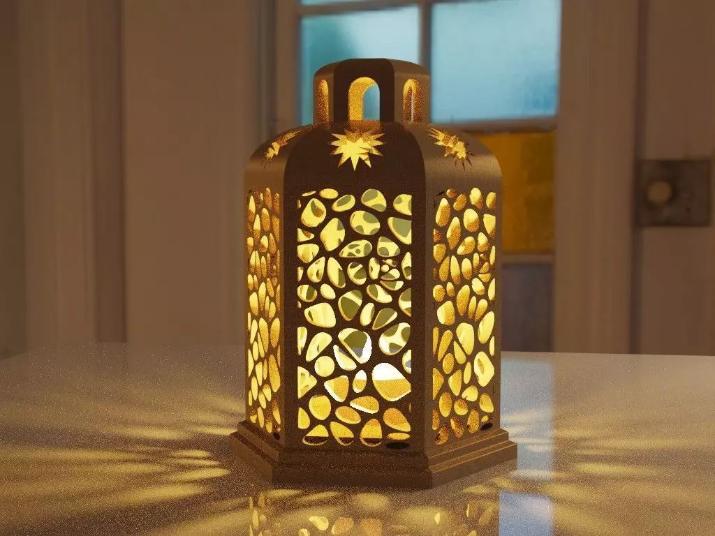 Voronoi Lantern 3D print model_0