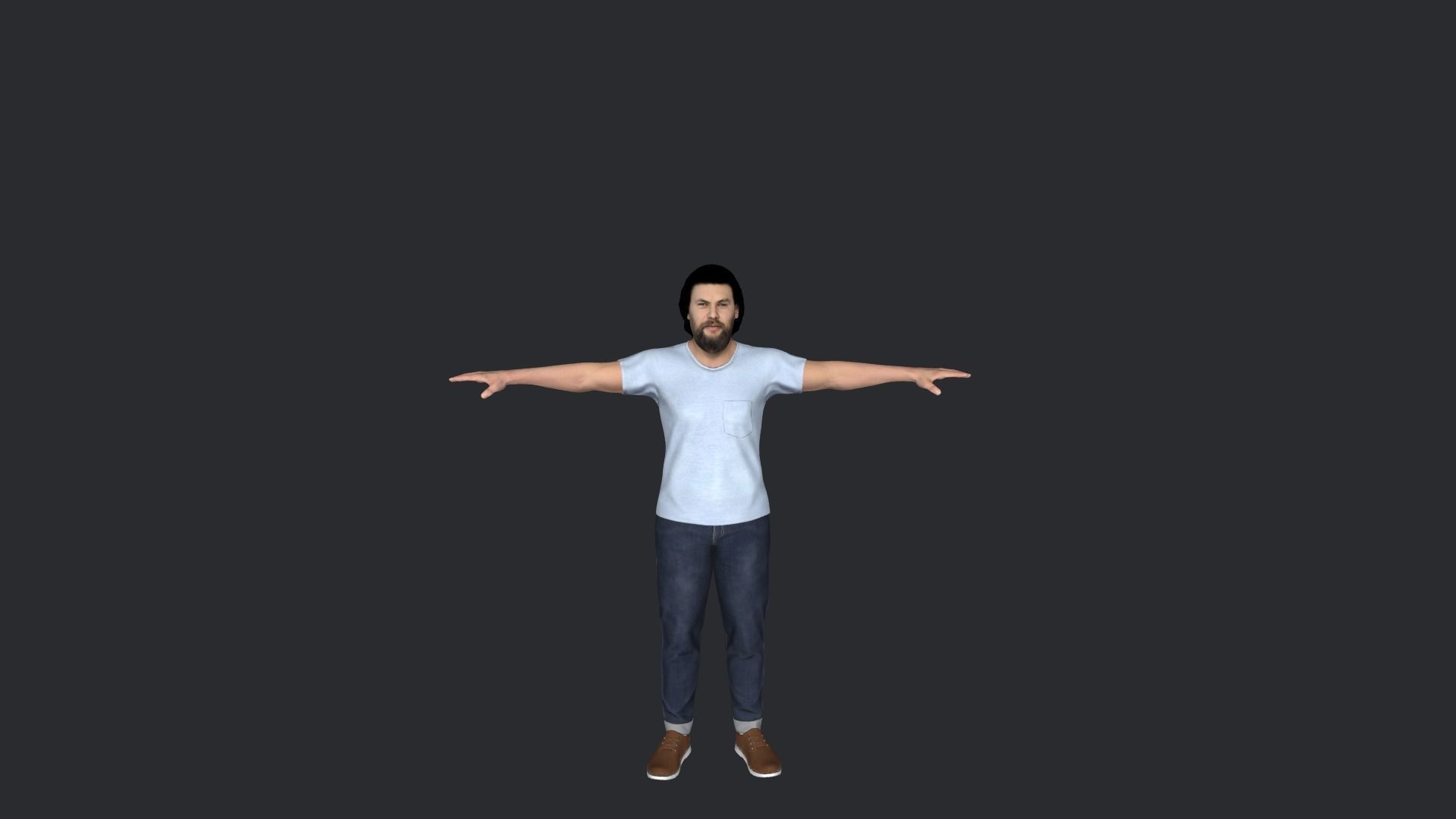 Jason Momoa Hyper Realistic Full Body Rigged Character 3D model_5