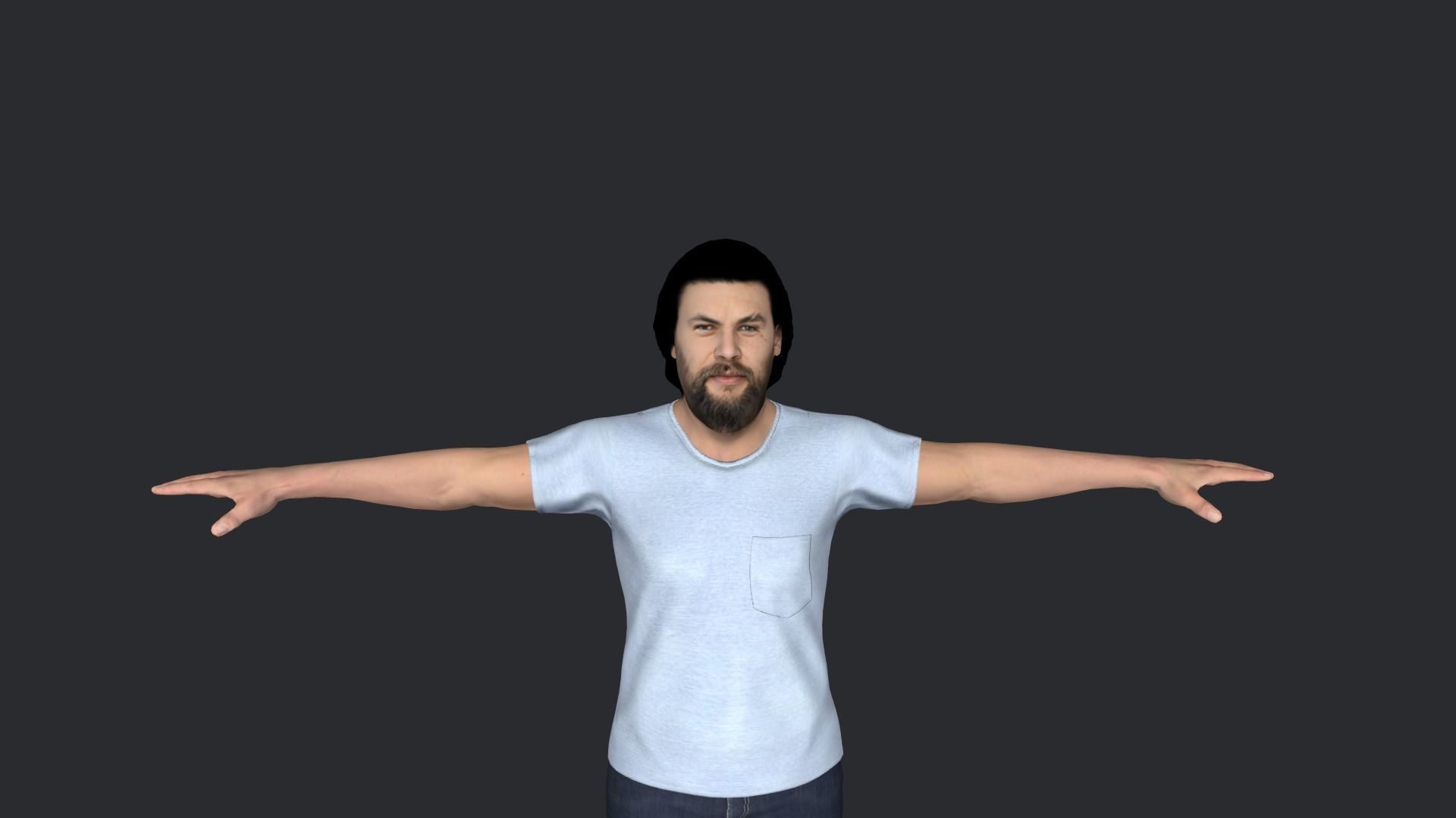 Jason Momoa Hyper Realistic Full Body Rigged Character 3D model_3
