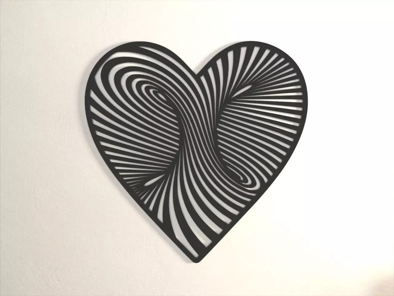 Infinite love heart - wall art or coaster 3D print model