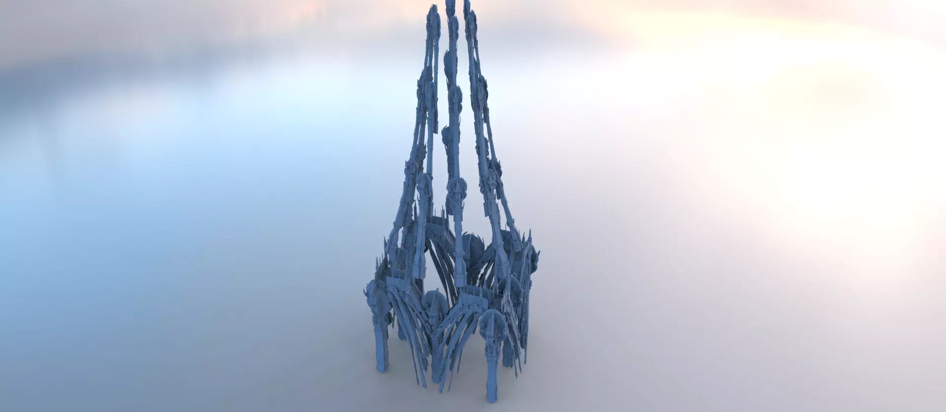 Ancient Crete Arena thin tower 3D model_0