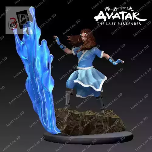 AVATAR AANG THE LAST AIRBENDER KATARA FAN ART 3D print model