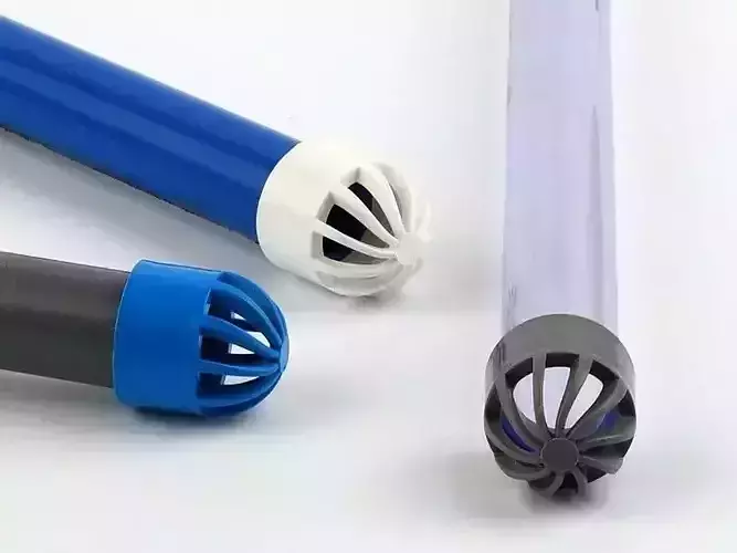 Tube ventilation cap filter 3D print model