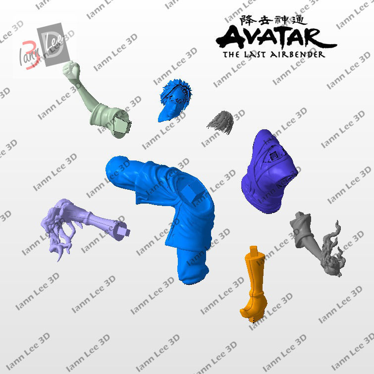AVATAR AANG THE LAST AIRBENDER DIORAMA FAN ART 3D print model_14