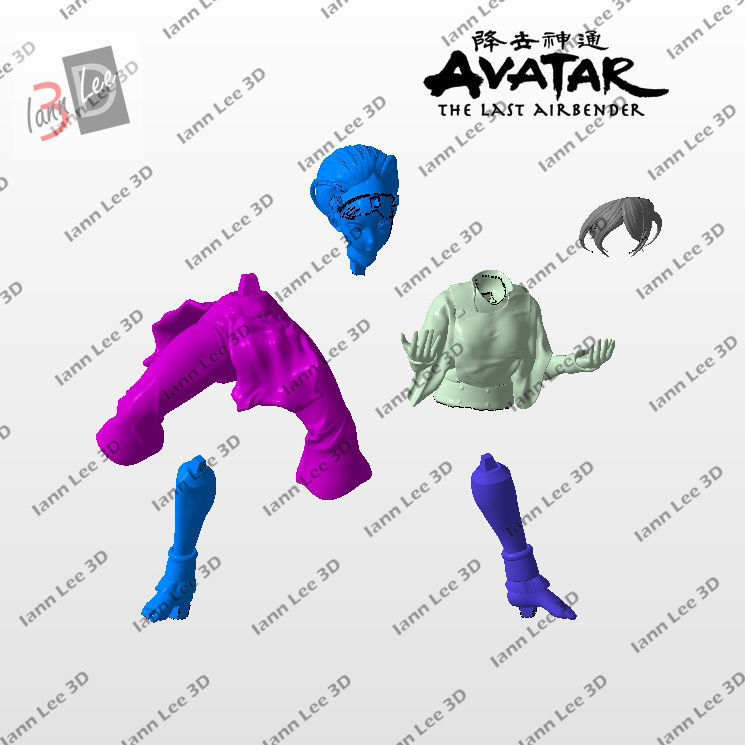 AVATAR AANG THE LAST AIRBENDER DIORAMA FAN ART 3D print model_13