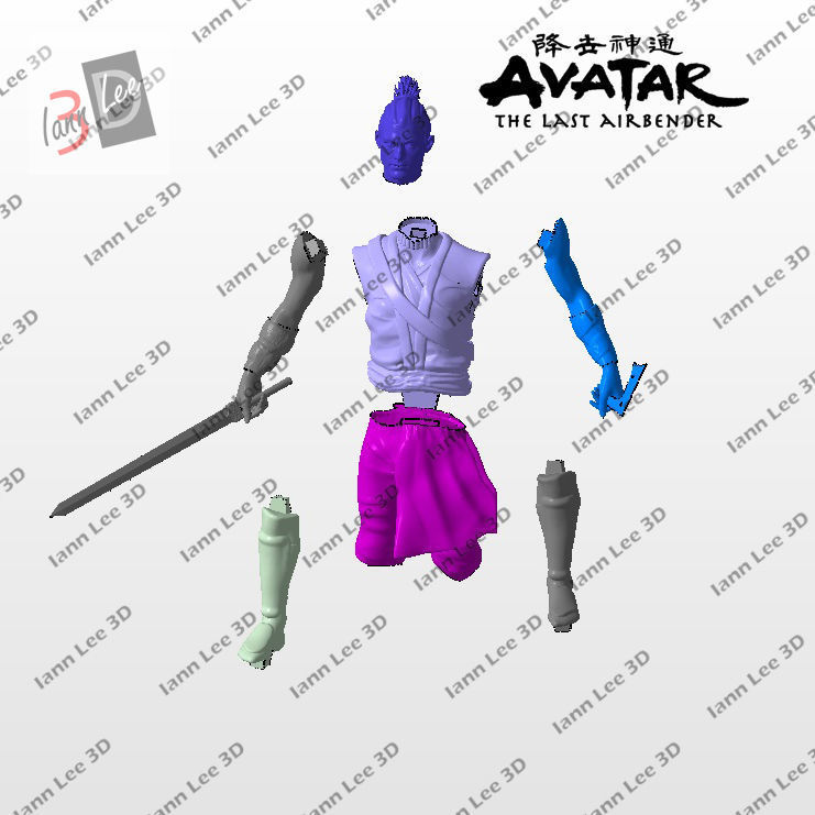 AVATAR AANG THE LAST AIRBENDER DIORAMA FAN ART 3D print model_12