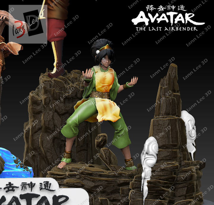 AVATAR AANG THE LAST AIRBENDER DIORAMA FAN ART 3D print model_6